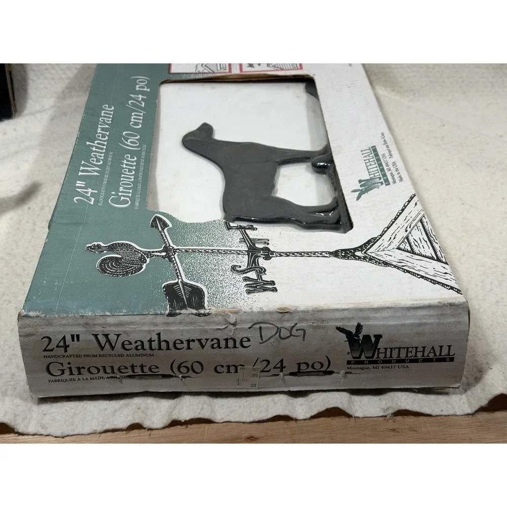 Whitehall Products Labrador Retriever 24 Weathervane Black Aluminum USA Dog